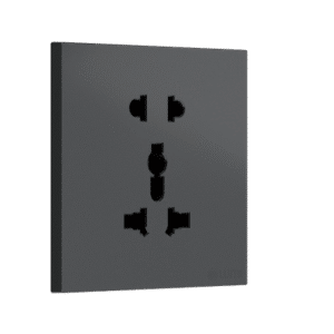 Ổ cắm Lumes Đen Xám